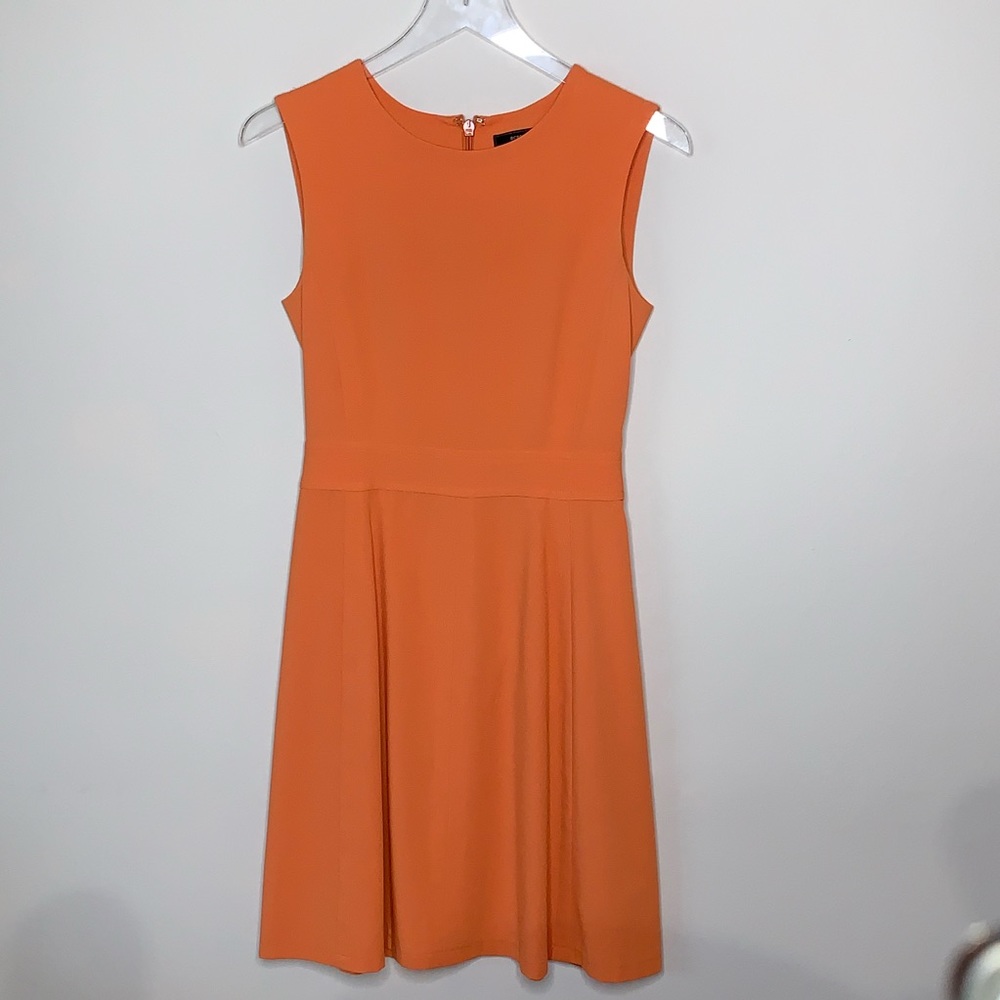 BCBG women’s Orange chambrey Dress - Size 4 - Picture 2 of 8
